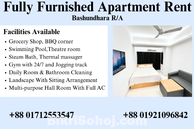 Furnished Serviced Apartment RENT In Bashundhara R/A.